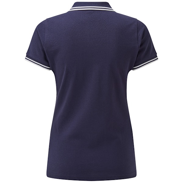 Asquith & Fox Dam/Damer Klassisk Passform Tipped Polo XS Marinblå/Vit Navy/White XS