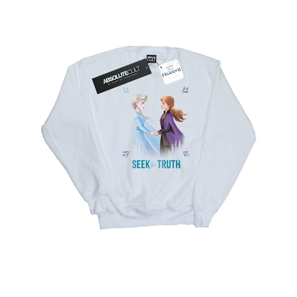 Disney Mens Frozen 2 Elsa Och Anna Söker Sanningen Sweatshirt XX White XXL