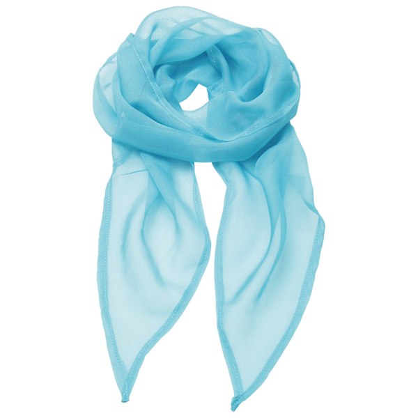 Premier Unisex Vuxen Färger Chiffong Scarf En Storlek Turkos Turquoise One Size