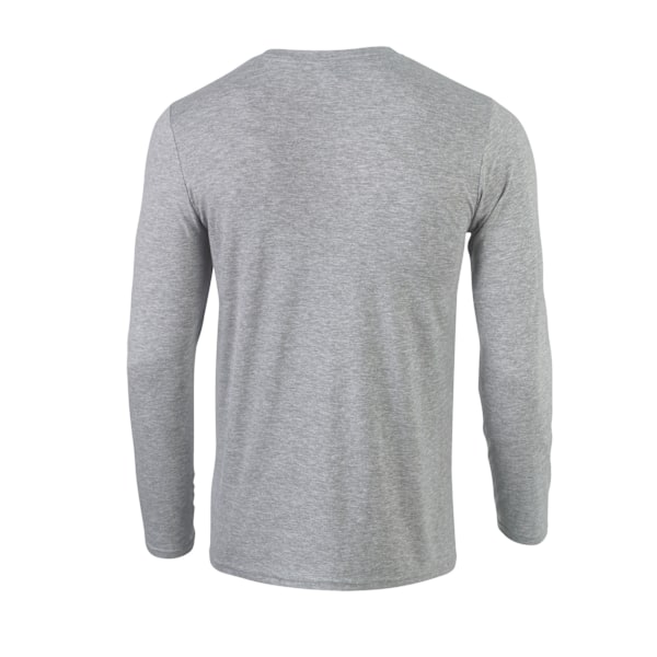 Gildan Unisex Adult Softstyle Polycotton Long-Sleeved T-Shirt S Sports Grey S