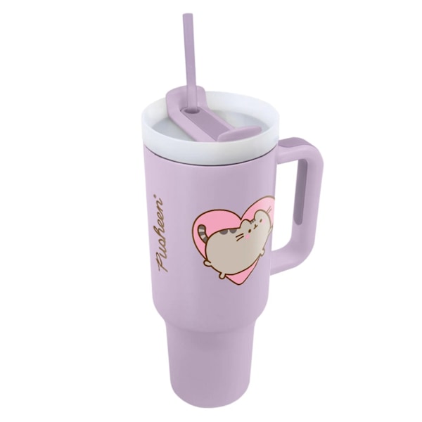 Pusheen Hjärta 1L Resemugg Storlek: En Storlek Lila Purple One Size