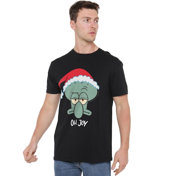 SpongeBob SquarePants Herr Joy Bläckvard Jul T-Shirt 4XL Black 4XL