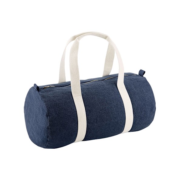 Bagbase Barrel Denim Duffel Bag One Size Blå Blue One Size