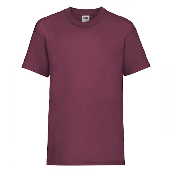 Fruit Of The Loom Barn/Barn Unisex Valueweight Kortärmad T-shirt Burgundy 12-13