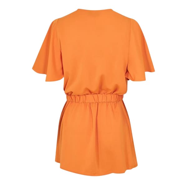 Ax Dam/Dam Bältad Flutter Wrap Top 8 UK Orange Orange 8 UK