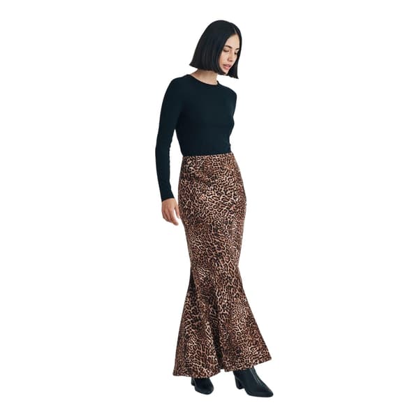 Nobody´s Child Dam Peyton Leopardmönstrad Maxikjol 6 Brown 6 UK