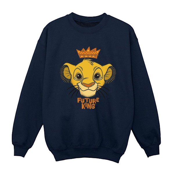 Disney Boys The Lion King Future King Sweatshirt 7-8 år Marinblå Navy Blue 7-8 Years