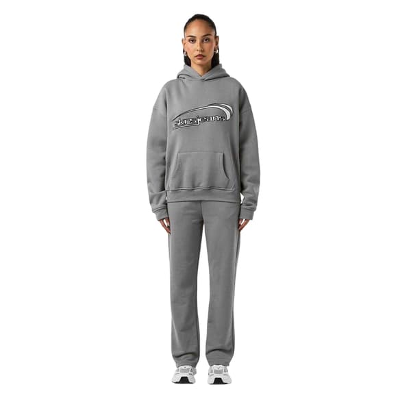 Sisters and Seekers Dam/Dam Broderad Logotyp Vida Ben Svettbyxor Wolf Grey S