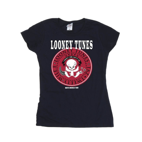 Looney Tunes Dam/Dam Tweety Rock Disk Cotton T-Shirt XXL Navy Blue XXL