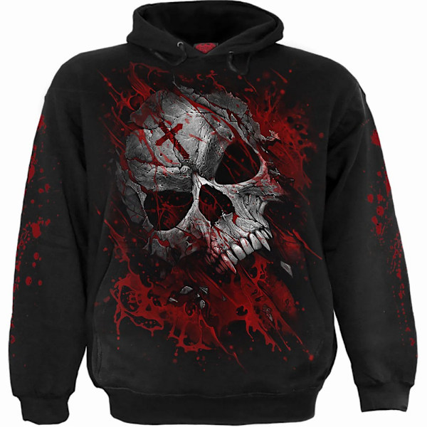 Spiral Direct Unisex Vuxen Ren Blod Hoodie S Svart Black S