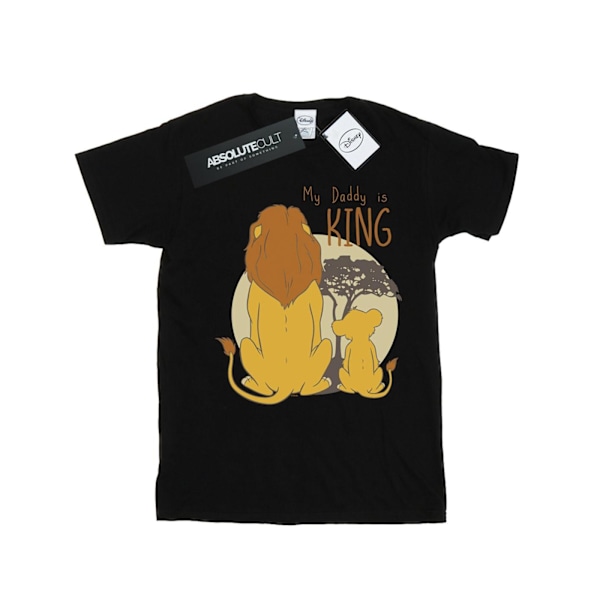 Disney Girls The Lion King Min Pappa Är Kung Bomull T-shirt 7-8 Black 7-8 Years