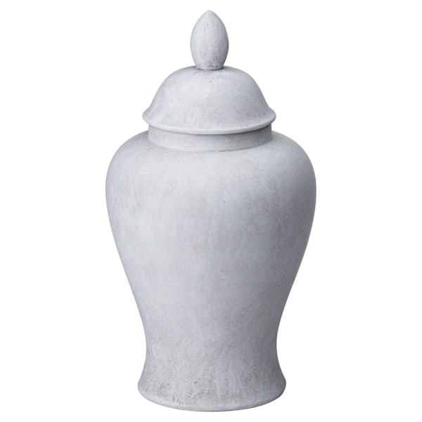 Hill Interiors Darcy Stone Effect Ginger Jar 32cm x 16cm x 16cm Stone 32cm x 16cm x 16cm
