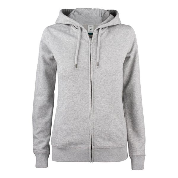 Clique Premium Hellyft Hoodie med Full Zip för Kvinnor/Dam M Grå Melange Grey Melange M
