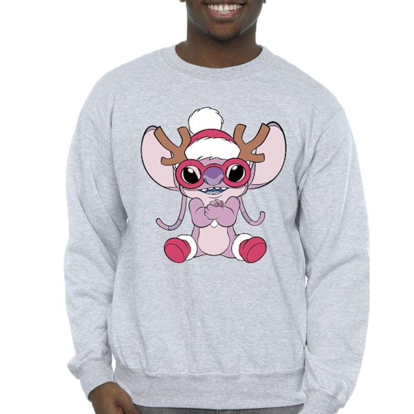 Disney Herr Lilo & Stitch Angel Ren Sweatshirt XXL Sports Sports Grey XXL