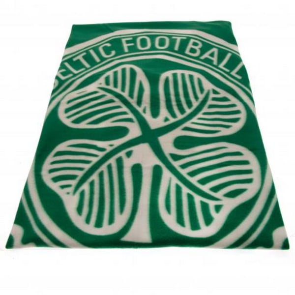 Celtic FC Crest Fleecefilt One Size Grön Green One Size