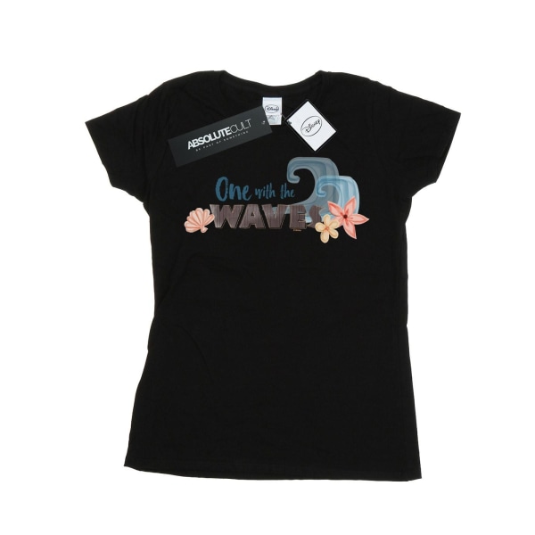 Disney Dam/Dam Moana One With The Waves T-shirt i bomull S Black S