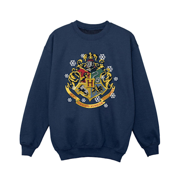 Harry Potter Pojkar Jul Crest Sweatshirt 3-4 År Marinblå Navy Blue 3-4 Years