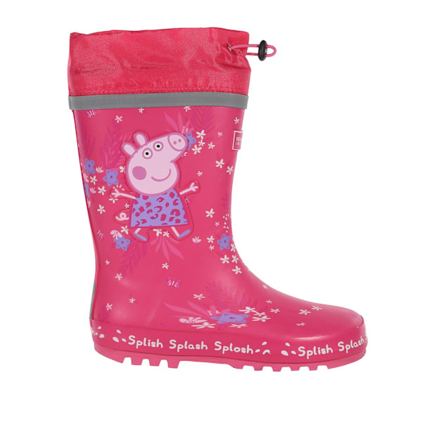 Regatta Barn/Barn Splash Greta Gris Tropiska Wellington Boo Pink Fusion 13 UK Child