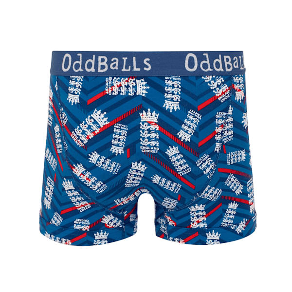 OddBalls Herr ODI Inspirerade England Cricket Boxershorts M Blå/ Blue/Grey/White M