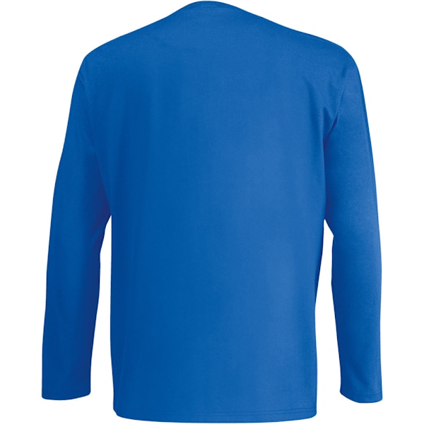 Herr Value Långärmad Casual T-shirt Stor Kobolt Cobalt Large