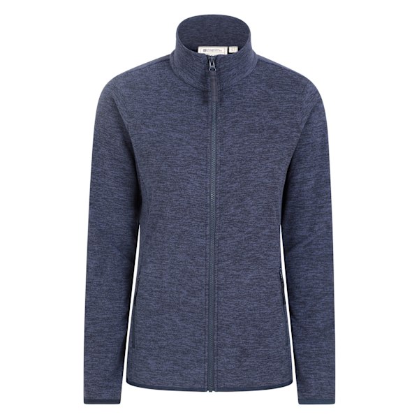Mountain Warehouse Dam/Dam Snowdon II Melange Fleecejacka med Full Dragkedja Dark Blue 4 UK