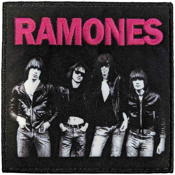Ramones Band Photo Iron On Patch One Size Svart/Rosa Black/Pink One Size