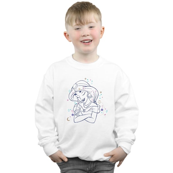 Disney Pojkar Aladdin Prinsessan Jasmine Konstellation Tröja 5 White 5-6 Years