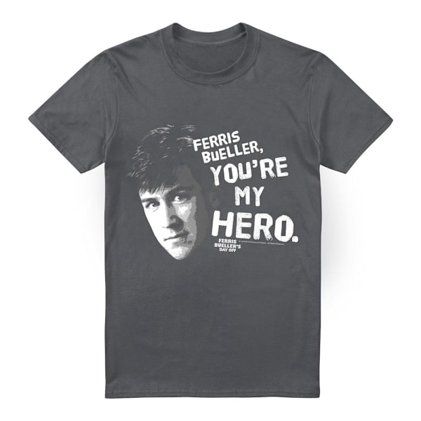 Ferris Bueller's Day Off Herr My Hero T-Shirt 3XL Charcoal Charcoal 3XL