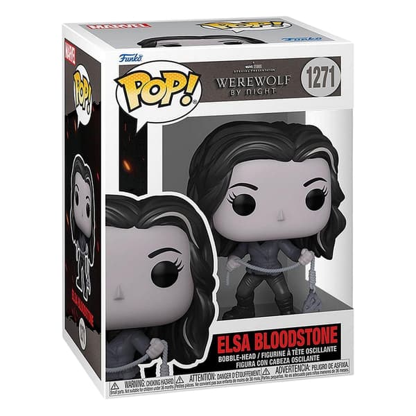 Funko POP! Werewolf By Night Elsa Figur En Storlek Vit White One Size