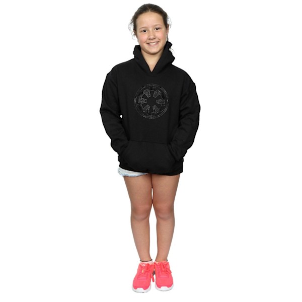Star Wars Hoodie för flickor 12-13 år Svart Black 12-13 Years