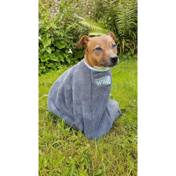Henry Wag Dog Drying Coat XL Grå Grey XL