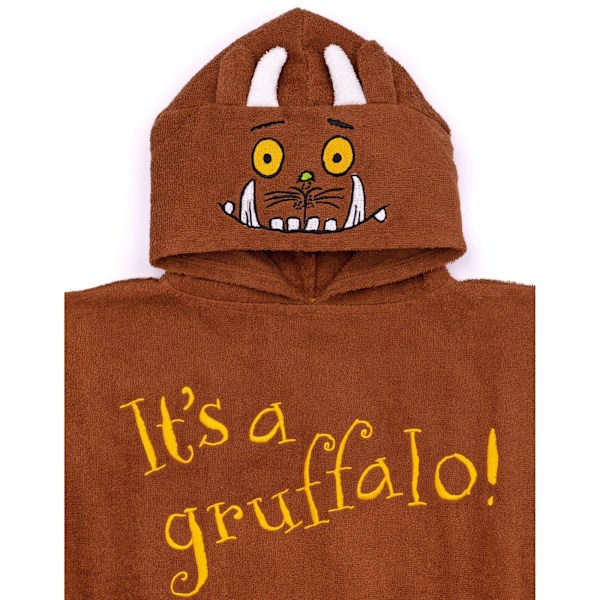 The Gruffalo Barn Poncho för barn i brun, one size Brown One Size