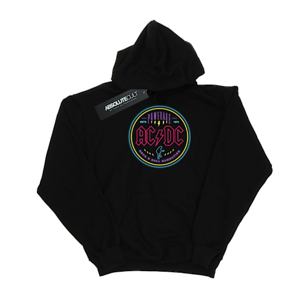 AC/DC Herr Circle Neon Hoodie L Svart Black L