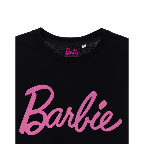 Barbie Dam/Kvinnor Klassisk Logotyp Kortärmad T-shirt XXL Svart Black XXL