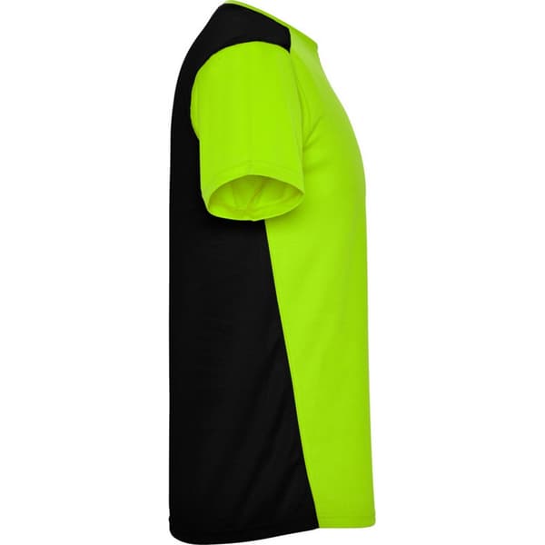 Roly Barn/Kids Detroit Sport T-shirt 16 år Lime/Solid Lime/Solid Black 16 Years