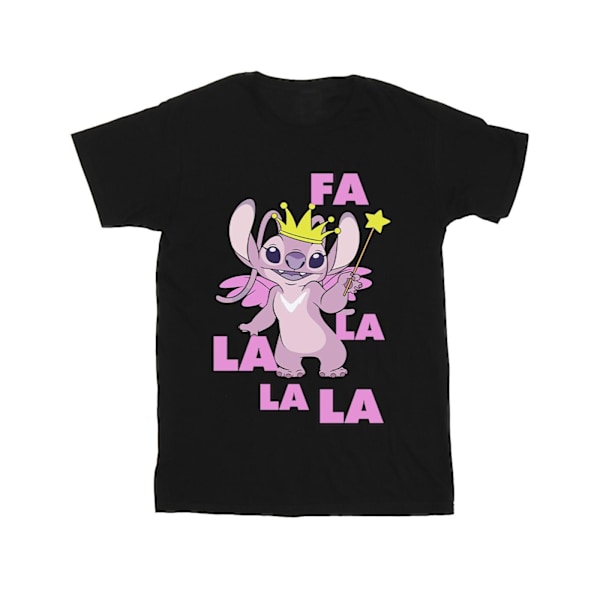 Disney Herr Lilo & Stitch Angel Fa La La T-shirt XL Svart Black XL