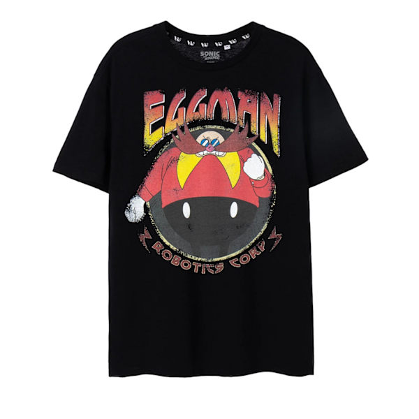 Sonic The Hedgehog Herr Doctor Eggman Kortärmad T-shirt 3XL Black 3XL