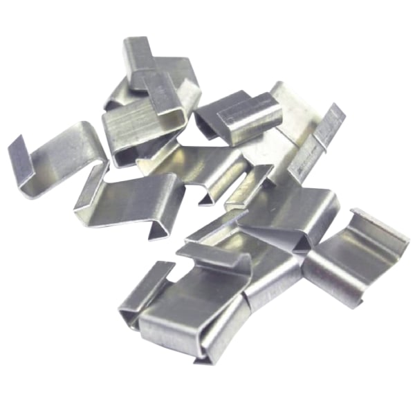 ALM aluminiumkabelklämmor (pack med 50) One Size Silver Silver One Size