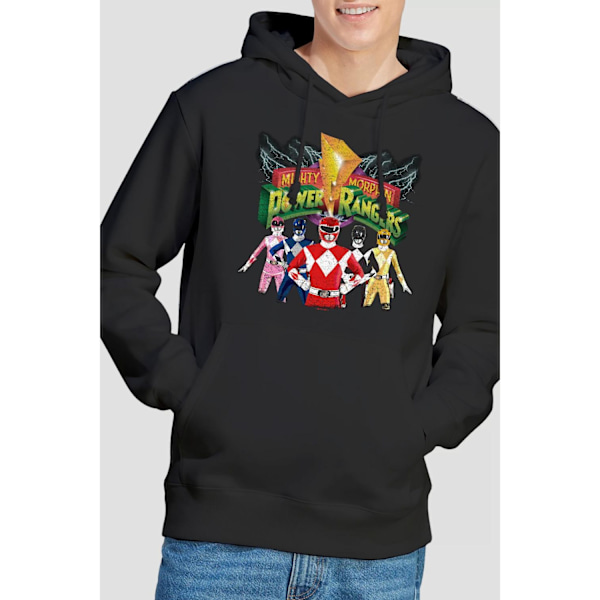 Power Rangers Herr Rangers Unite Hoodie XXL Svart Black XXL