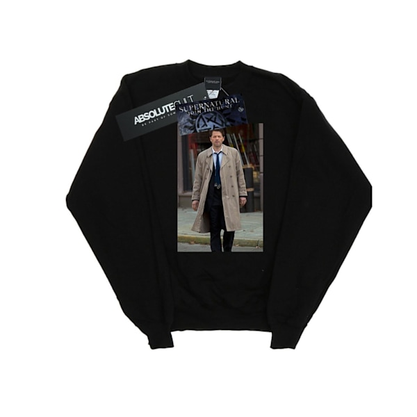 Supernatural Herr Castiel Foto Sweatshirt 3XL Svart Black 3XL