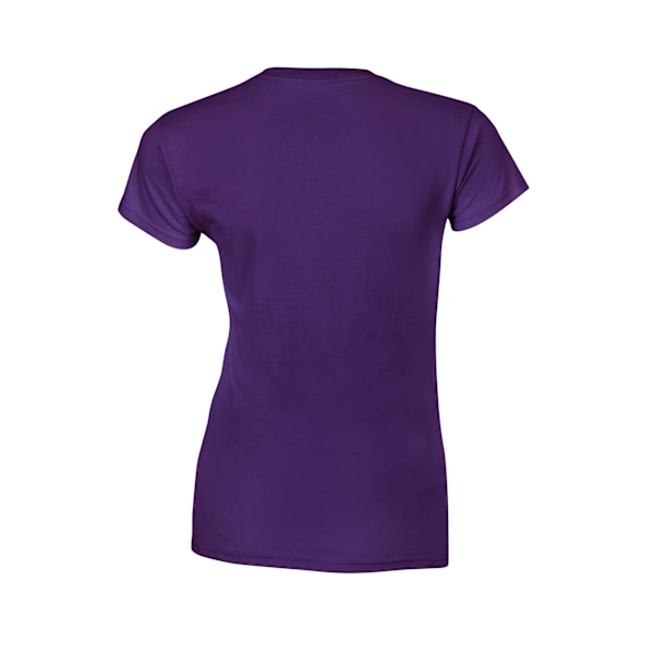 Gildan Dam/Dam Softstyle Ringspun Bomull T-shirt M Lila Purple M