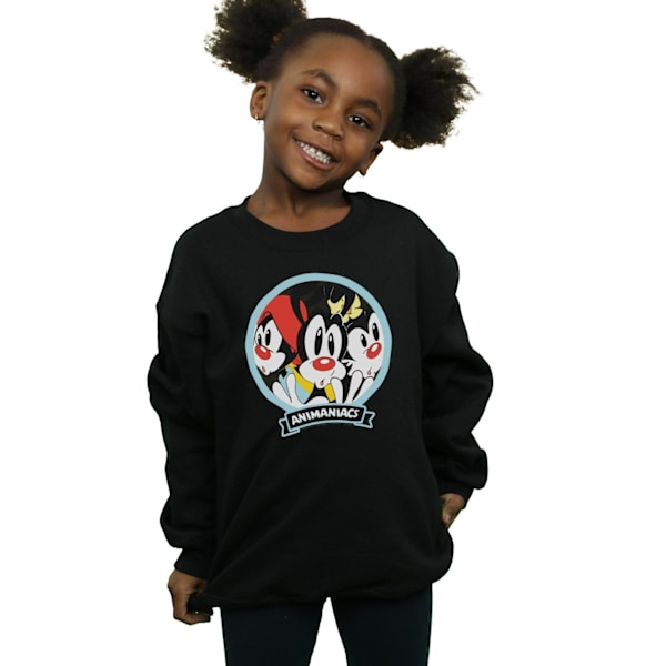 Animaniacs Girls Fisheye Group Sweatshirt 5-6 år Svart Black 5-6 Years