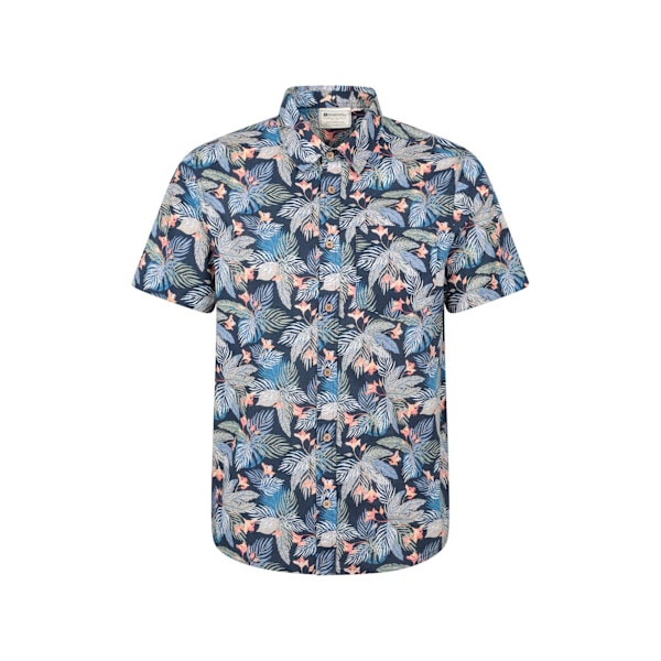 Mountain Warehouse Tropisk Kortärmad Skjorta Herr 3XL Blå Blue 3XL