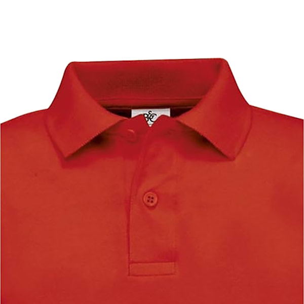 B&C Barn/Barn Unisex Safran Polotröja 5-6 Röd Red 5-6
