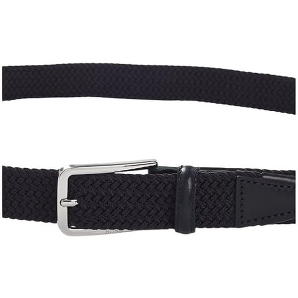 Boss Herrflätad läderkantbälte 105cm Svart Black 105cm