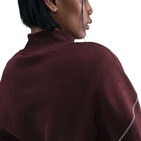 Nike Dam Phoenix Speed Broderad Logotyp Sweatshirt 10 Burgundy 10 UK