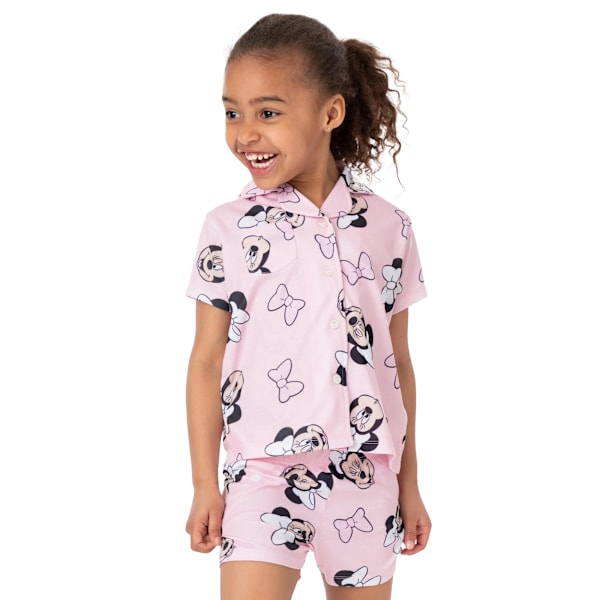 Disney Flickor Minnie Mouse Pyjamasset 7-8 År Rosa Pink 7-8 Years