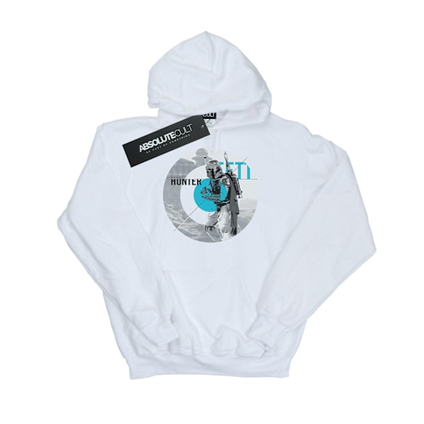 Star Wars Herr Boba Fett Bounty Hunter Cirkel Hoodie L Vit White L
