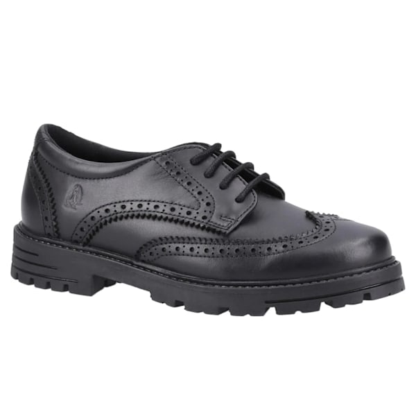 Hush Puppies Maxine läderskolskor för flickor 5 UK svart Black 5 UK