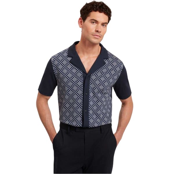 Ted Baker Herr Danlibe Argyle Skjorta L Marinblå Navy L